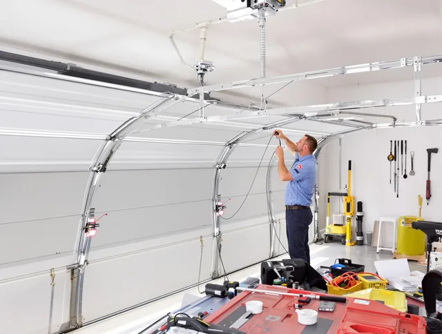 Garage door cable repair service by Smithfield Garage Door Repair in Smithfield