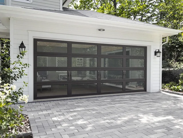 Smithfield Garage Door Repair design specialist presenting custom garage door options to Smithfield homeowner