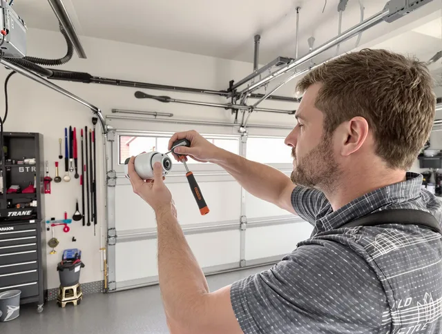Garage door opener repair service by Smithfield Garage Door Repair in Smithfield
