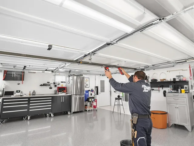 Overhead garage door repair service by Smithfield Garage Door Repair in Smithfield