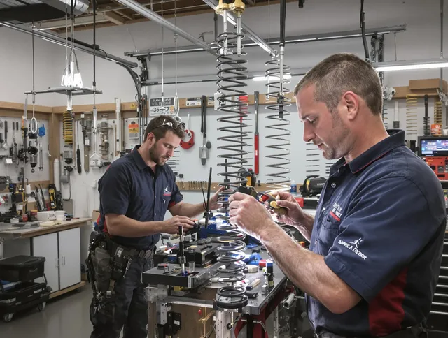 Garage door spring repair service by Smithfield Garage Door Repair in Smithfield